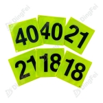 Reflective Patches - Fluorescent Yellow PVC Reflective Patches Label